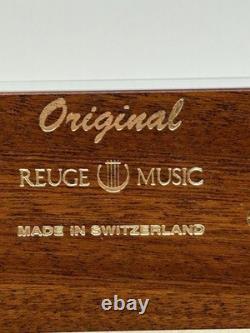 Reuge Swiss Music Box Glass &Wood Limited Edition 1/50 Marche By Tchaikovsky