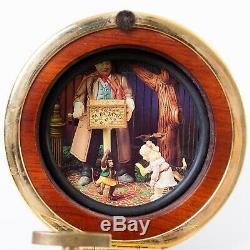 Reuge Swiss Music Box Round Wood Sphere #6261 Plays'Unforgettable' 3.5