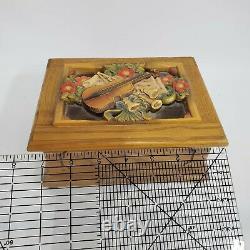 Reuge Swiss Music Box Violin Flowers Those Were The Days Hoffmanns Erzahlungen