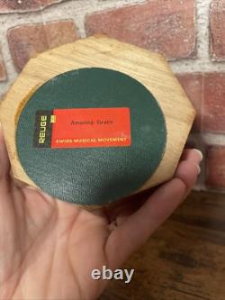 Reuge Swiss Musical Movement Revolving Scottish Bagpipe Player Music Box