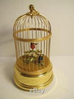 Reuge Swiss Singing Automaton 2 Bird Cage Music Box Excellent Working Order