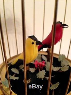 Reuge Swiss Singing Automaton Bird Cage Music Box Excellent Working Order