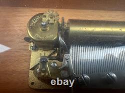 Reuge Swiss Switzerland Burlwood Wind Up Music Box