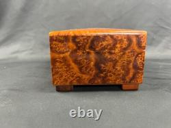 Reuge Swiss Switzerland Burlwood Wind Up Music Box