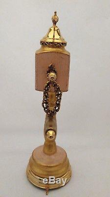 Reuge Switzerland Music Box Pepper Mill Grinder With Wild Boar Spout & Pheasant