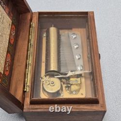 Reuge Switzerland Saint Croix Music Box G. Gershwin Working CH 3/50