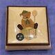 Reuge Teddy Bear on Block Music Box Its a Small World