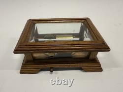 Reuge The San Francisco Music Box Co. Wood & Beveled Glass Case Lara's Theme