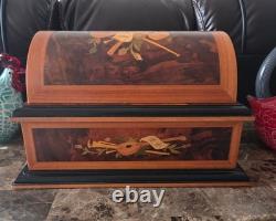 Reuge Treasure Chest 4.5 Disc Movement Music Box With Set of Ten Discs