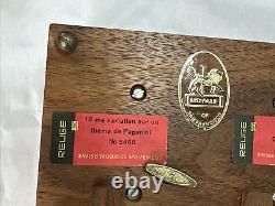 Reuge Triple Cylinder Music Box Swiss 3 Tunes Lionvale N203 Paganini Pachelbel