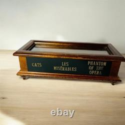 Reuge Triple Music Box 3 tunes. Themes Phantom of the Opera Les Miserables Cat
