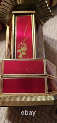 Reuge Vintage Cigarette Lipstick Carousel Pagoda Music Box 1960's