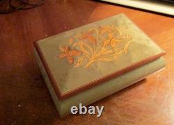 Reuge Vintage Italian Music/Jewelry Box Plays Irish Lullaby VG Condition