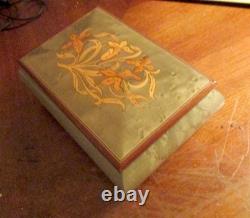 Reuge Vintage Italian Music/Jewelry Box Plays Irish Lullaby VG Condition
