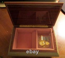 Reuge Vintage Italian Music/Jewelry Box Plays Irish Lullaby VG Condition