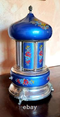 Reuge Vintage Lipstick Cigarette Holder Music Box Carousel