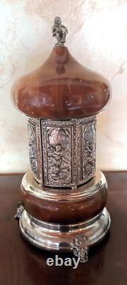 Reuge Vintage Lipstick Cigarette Holder Music Box Carousel