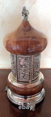 Reuge Vintage Lipstick Cigarette Holder Music Box Carousel