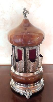 Reuge Vintage Lipstick Cigarette Holder Music Box Carousel