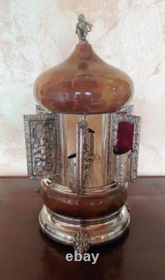 Reuge Vintage Lipstick Cigarette Holder Music Box Carousel
