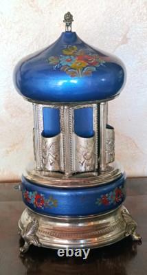Reuge Vintage Lipstick Cigarette Holder Music Box Carousel