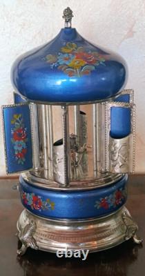 Reuge Vintage Lipstick Cigarette Holder Music Box Carousel