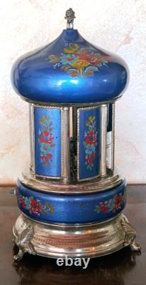 Reuge Vintage Lipstick Cigarette Holder Music Box Carousel