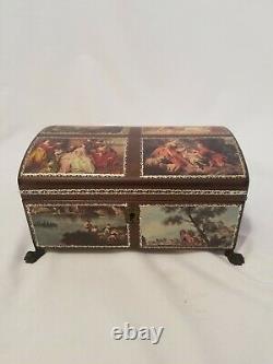 Reuge Vintage Music Jewelry Box 45033 CH 4/50 Made in Switzerland Plays 4 Songs