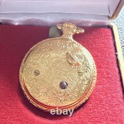 Reuge Vintage Pendant music box swiss dark eyes ORIGINAL BOX Incredible Find