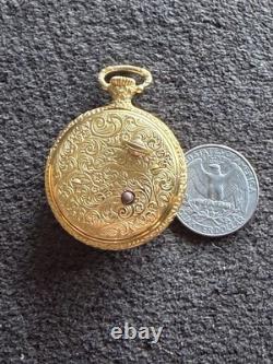 Reuge Vintage Pendant music box swiss dark eyes ORIGINAL BOX Incredible Find