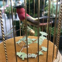 Reuge Voliere De La Cour Singing Bird In Gilded Cage Automaton Music Box