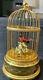 Reuge Vtg. Swiss Dual Singing Birds In Cage Music Box Excellent Condition