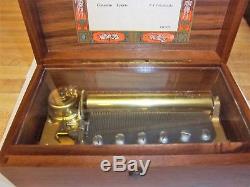 Reuge Wood Music Box CH 3/72 Concerto 3 Parts Song PI Tchaikovsky Switzerland