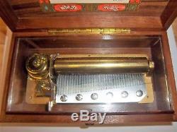Reuge Wood Music Box CH 3/72 Concerto 3 Parts Song PI Tchaikovsky Switzerland