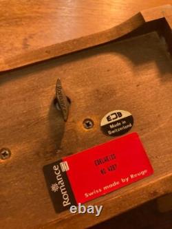 Reuge Wooden Music Box Countryside Made in Switzerland EDELWEISS Used