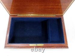 Reuge Wooden Music Box Swiss Movement Nice Marquetry Impossible Dream VIDEO