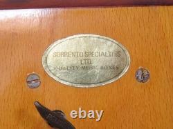 Reuge Wooden Music Box Swiss Movement Nice Marquetry Impossible Dream VIDEO