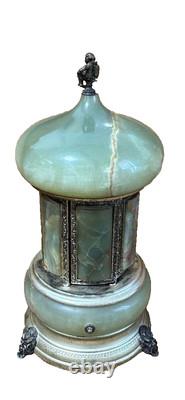 Reuge cigarette marble music box Antique Tested working