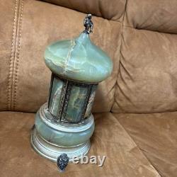 Reuge cigarette marble music box Antique Tested working