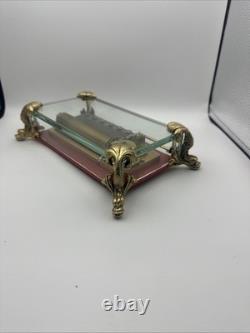 Reuge music box CH 3/72 Tristesse Chopin 3 part 72 note dolphin legs Koi