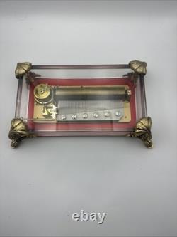 Reuge music box CH 3/72 Tristesse Chopin 3 part 72 note dolphin legs Koi