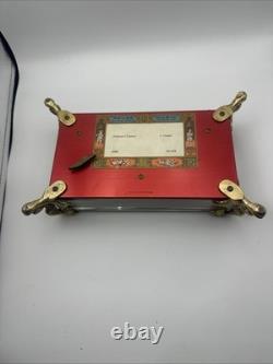 Reuge music box CH 3/72 Tristesse Chopin 3 part 72 note dolphin legs Koi