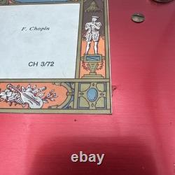 Reuge music box CH 3/72 Tristesse Chopin 3 part 72 note dolphin legs Koi