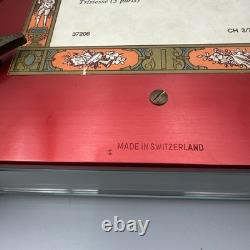Reuge music box CH 3/72 Tristesse Chopin 3 part 72 note dolphin legs Koi