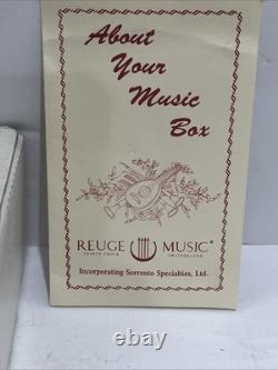 Reuge music box switzerland Ring Box Waltz If The Flowers Song! With Box! RARE