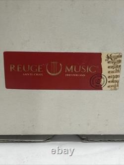 Reuge music box switzerland Ring Box Waltz If The Flowers Song! With Box! RARE