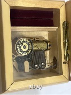 Reuge music box switzerland Ring Box Waltz If The Flowers Song! With Box! RARE