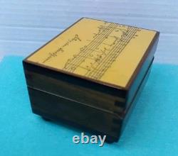 Reuge swiss musical movement Plays Chariots Of Fire Deco Trinket Music Box