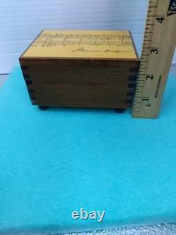 Reuge swiss musical movement Plays Chariots Of Fire Deco Trinket Music Box