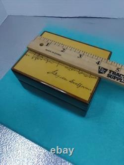 Reuge swiss musical movement Plays Chariots Of Fire Deco Trinket Music Box